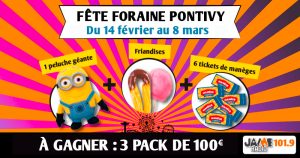 Gagnez votre pack pour la fête foraine de Pontivy d’une valeur de 100 euros !