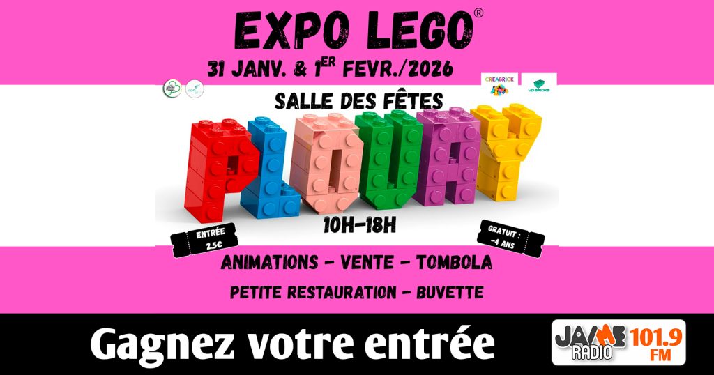 Gagnez votre entrée pour l’exposition LEGO organisée par l’APEL du Sacré Coeur de Plouay