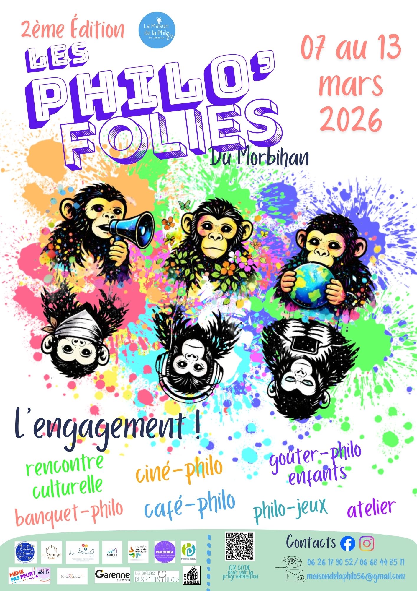 Le festival PHILO’Folies revient du 7 au 13 mars 2026 dans le Morbihan autour du thème de l’engagement.