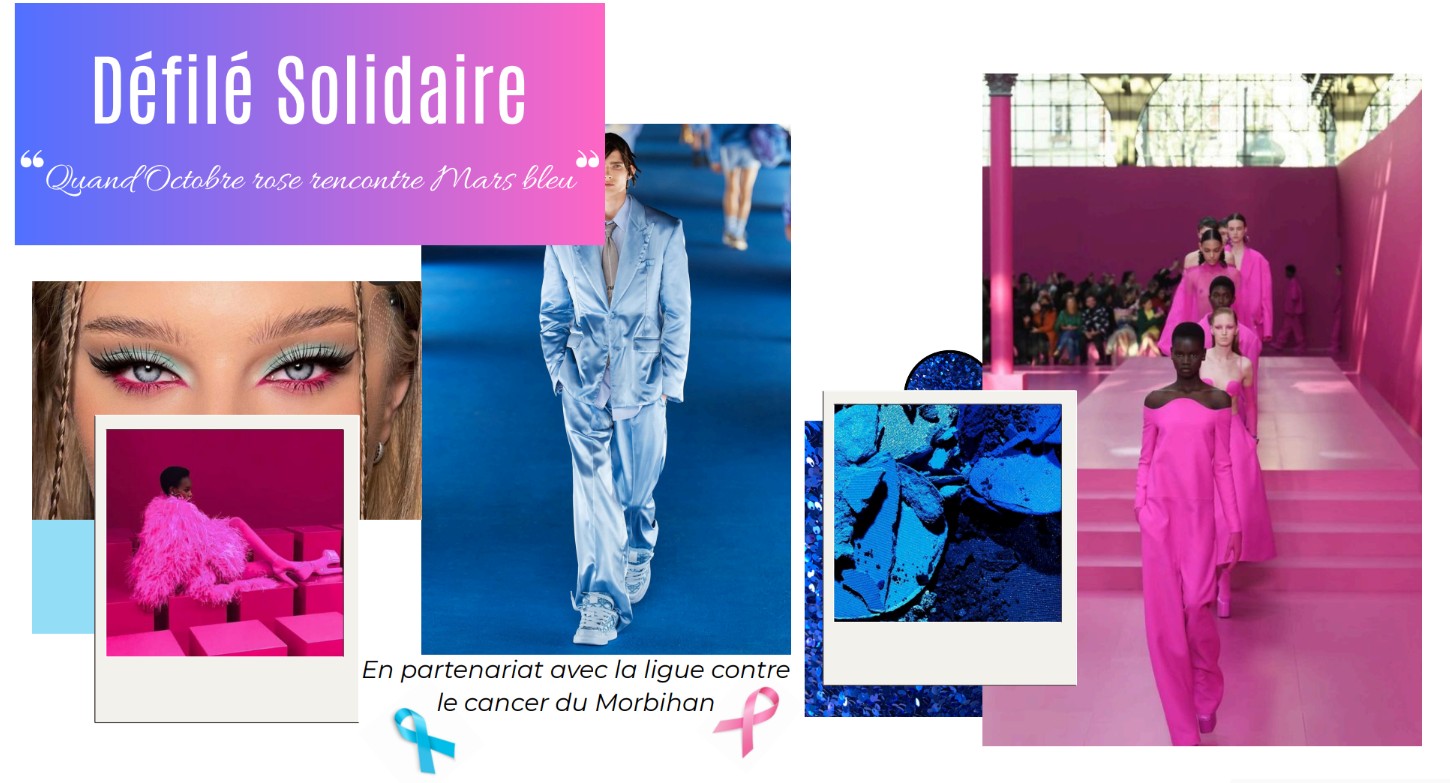 Découvrez le défilé solidaire “Octobre Rose rencontre Mars Bleu” à Lorient le 6 mars 2026. Sensibilisation, beauté et soutien aux personnes touchées par le cancer.
