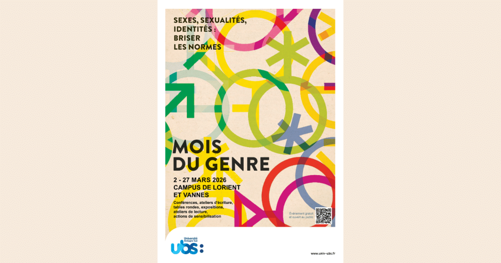 Le Mois du genre 2026 à l’Université Bretagne Sud : un mois pour briser les normes