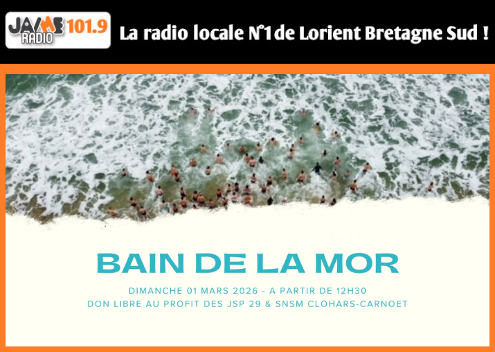 Participez à la 10ᵉ édition du Bain de la Mor le 1er mars à Clohars-Carnoët avec animations, bain collectif et restauration sur place.
