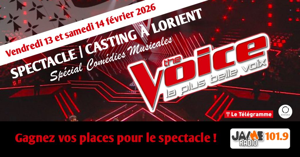 Gagnez vos places pour assister au spectacle casting The Voice à Ploemeur !