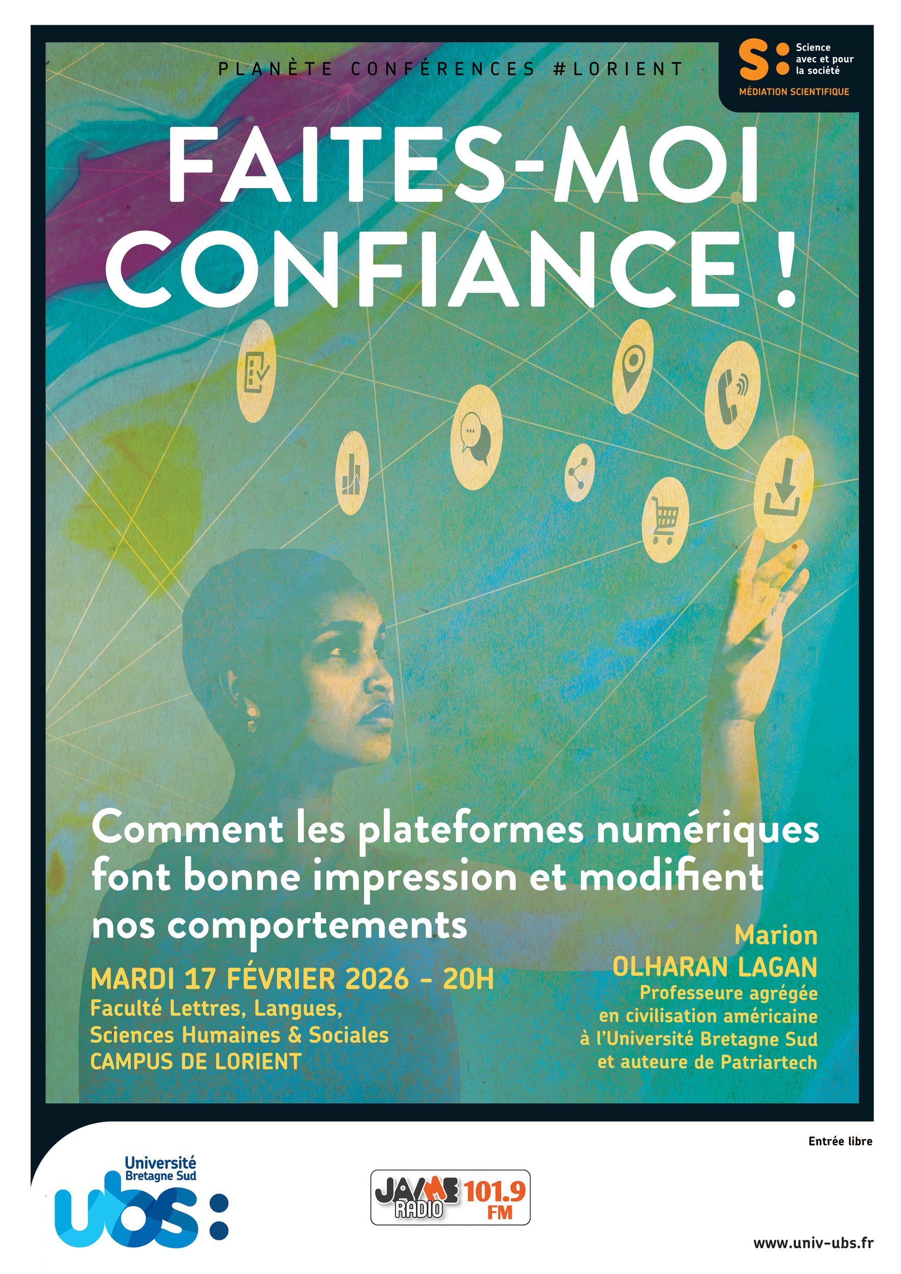 Conférence à Lorient le 17 février pour décrypter comment les plateformes numériques influencent nos comportements.