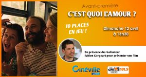 Gagnez vos places pour l’avant-première de “C’est quoi l’amour ?” au Cinéville de Lorient !