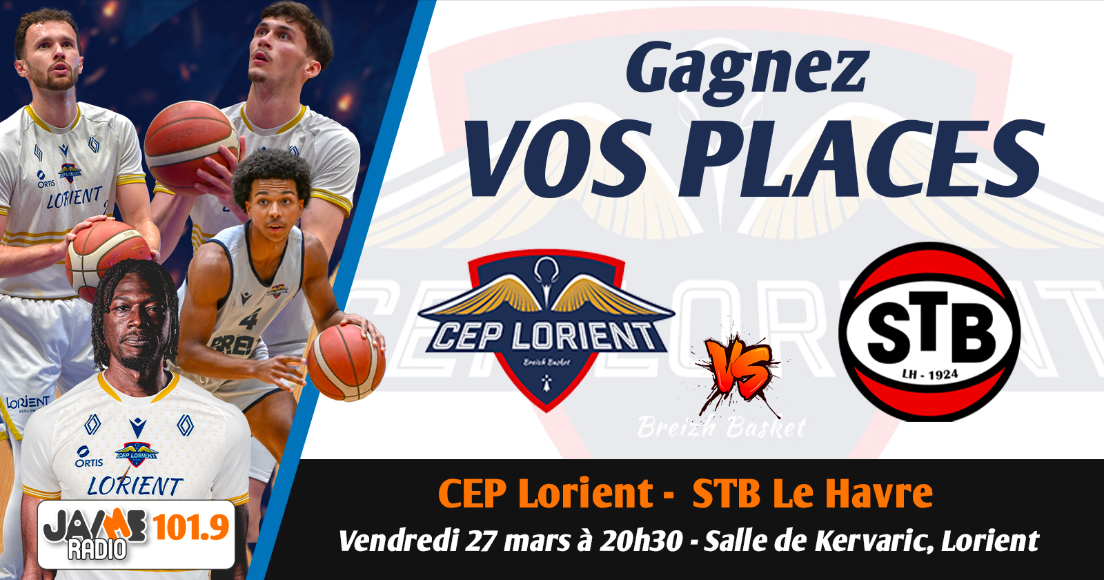 Gagnez vos places pour le match du CEP Lorient face au STB Le Havre