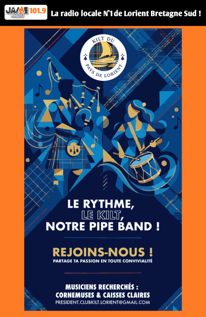 Le Club Kilt du Pays de Lorient recherche des musiciens. Cornemuse ou caisse claire, rejoignez une équipe passionnée.