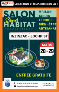 Le Salon Blavet Habitat revient à Inzinzac-Lochrist les 28 et 29 mars. Rencontrez des professionnels et découvrez leurs offres.