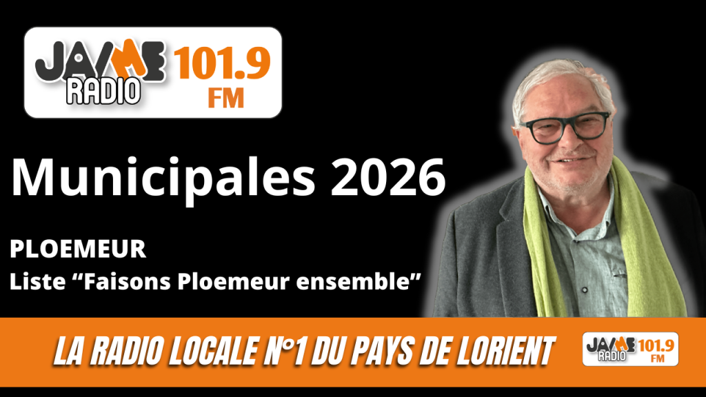 Jacques Maignan, tête de liste Faisons Ploemeur ensemble, présente son programme pour les élections municipales sur JAIME Radio.