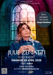 Julie Zenatti est à l’honneur ce mercredi à 19h sur JAIME Radio pour parler de son concert à Auray et de son projet “Le Chemin”.