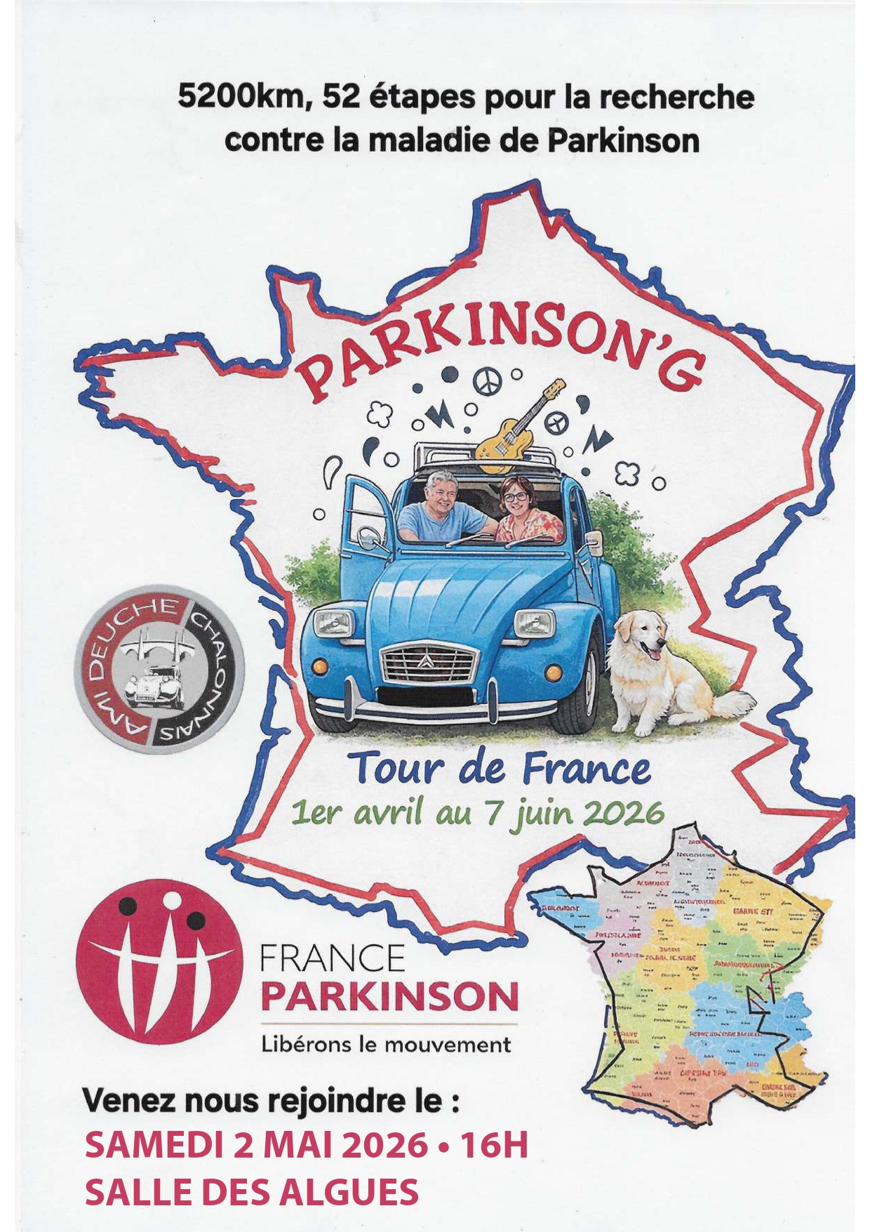 Un médecin atteint de Parkinson fait étape à Larmor-Plage le 2 mai pour une conférence dans le cadre de son tour de France solidaire.