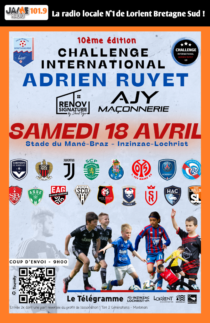 Le 18 avril, US Montagnarde organise le 10ème Challenge Adrien Ruyet avec 48 équipes U8 et U9 et clubs internationaux.