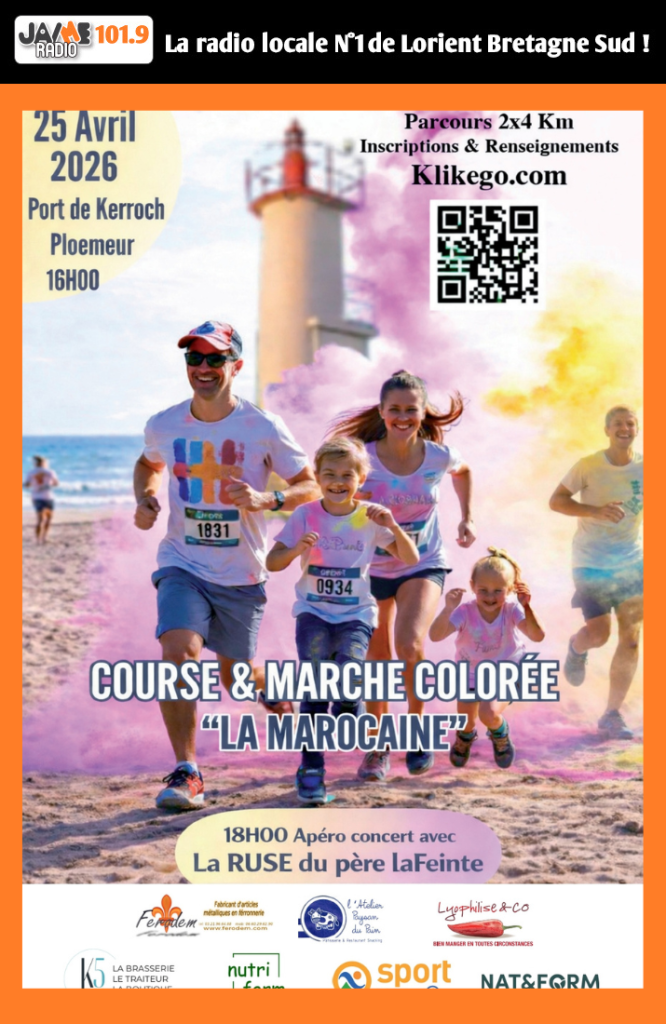 La Marocaine arrive le 25 avril à Ploemeur avec une course colorée, fun et festive au port de Kerroch.