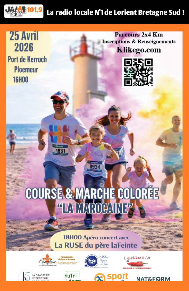 La Marocaine arrive le 25 avril à Ploemeur avec une course colorée, fun et festive au port de Kerroch.