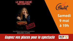 JAIME Radio vous fait gagner des places pour le spectacle “Le sens caché des comptines” le 9 mai à Auray.