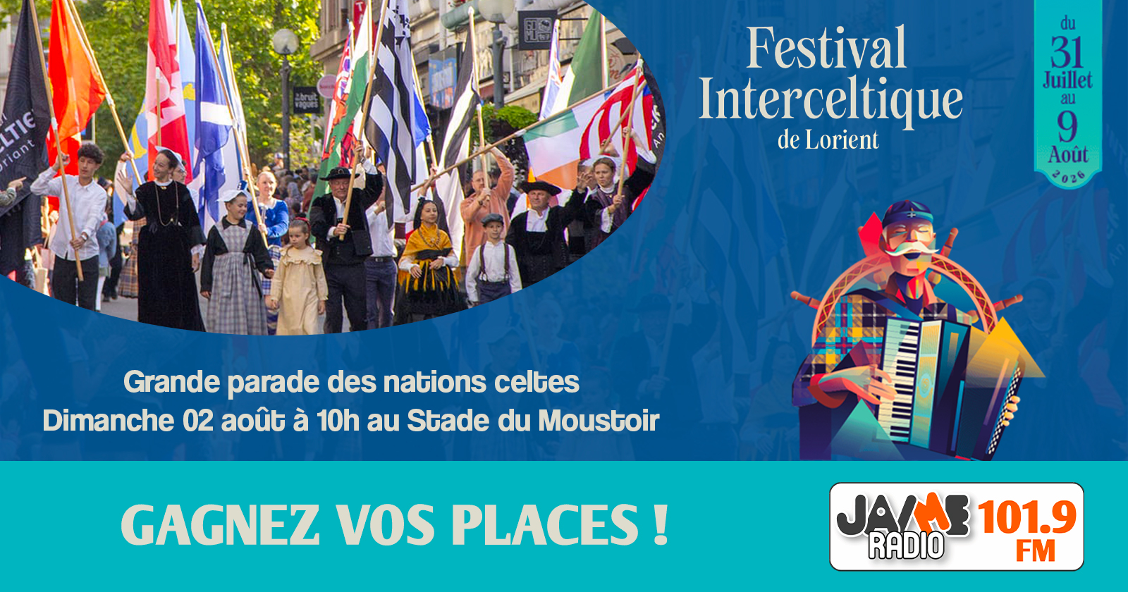 Gagnez vos places assises pour La Grande Parade des nations celtes !