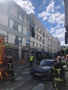 Un incendie s’est déclaré ce 11 mai dans un immeuble rue Nayel à Lorient, sans faire de victime.