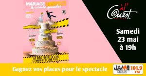 Gagnez vos places pour voir “Mariage, Embrouilles et Amuse-gueules” au Théâtre à l’Ouest d’Auray !