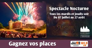 Gagnez vos places pour le son et lumière “Arthur, roi de Bretagne” à Suscinio !