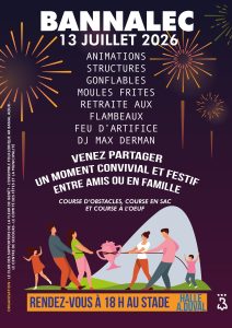 Soirée festive à Bannalec le 13 juillet
