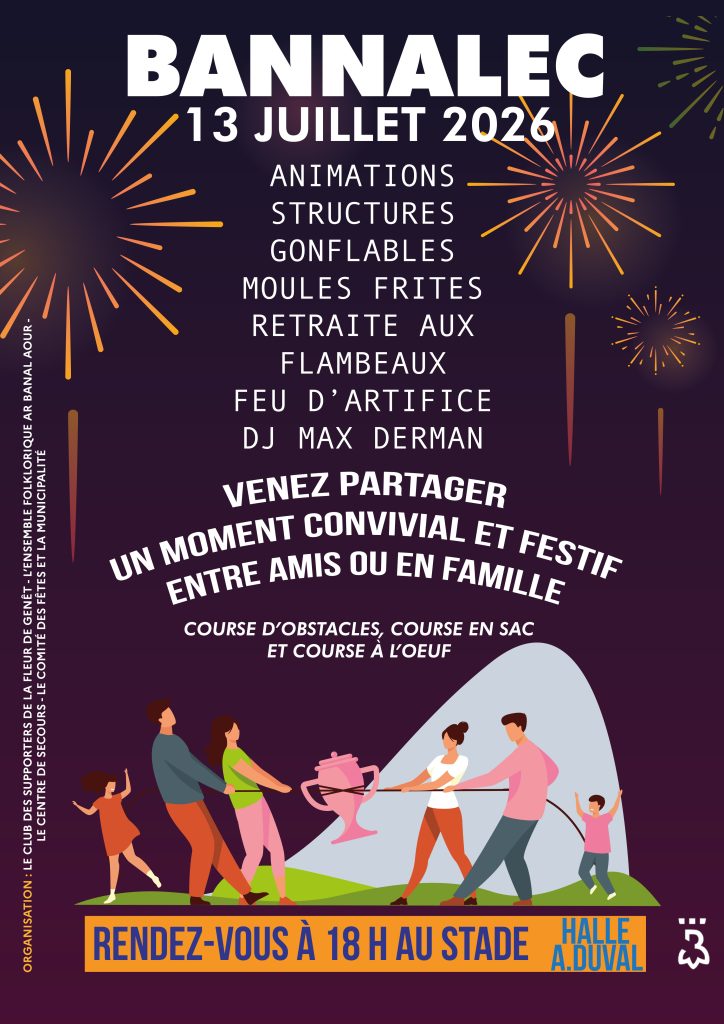 Soirée festive à Bannalec le 13 juillet