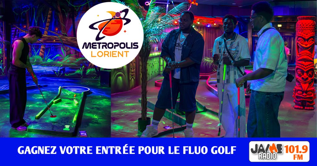 Gagnez votre entrée pour le Fluo golf au Métropolis Fun Parc de Lorient !