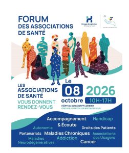 Le GHBS organise son 8e Forum des Associations de Santé à l’Hôpital du Scorff. Plus de 70 associations seront représentées pour informer et accompagner les usagers.