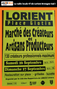 Le Marché des créateurs et artisans producteurs revient à Lorient les 26 et 27 septembre, place Glotin, avec 130 exposants.