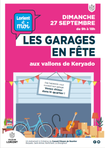 Le quartier de Keryado à Lorient accueille « Les garages en fête » le 27 septembre, avec une quarantaine de maisons et leurs ventes de seconde main.