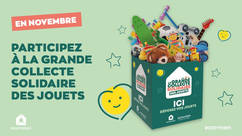 Du 7 au 29 novembre, donnez une seconde vie à vos jouets avec la collecte solidaire de Lorient Agglomération.