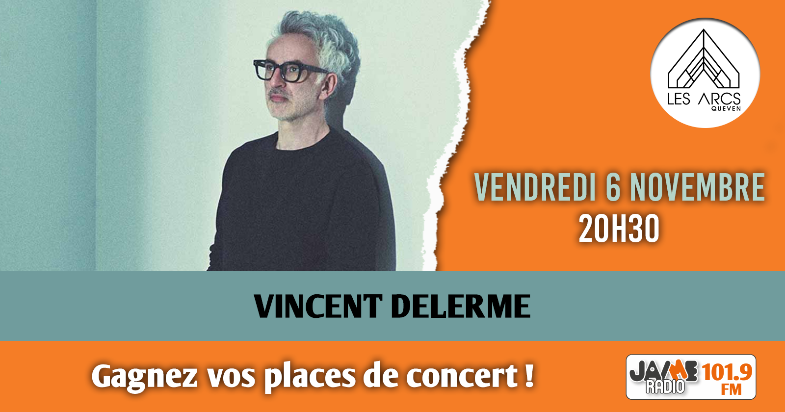 Vincent Delerm à Quéven : gagnez vos places pour son concert - Jaimeradio