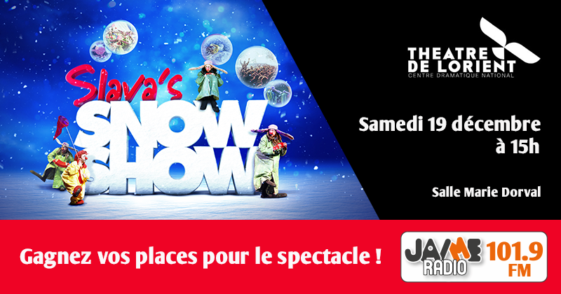 JAIME Radio et le Théâtre de Lorient vous offrent vos places pour Slava’s Snowshow, le spectacle féerique à découvrir en famille samedi 19 décembre à 15h.