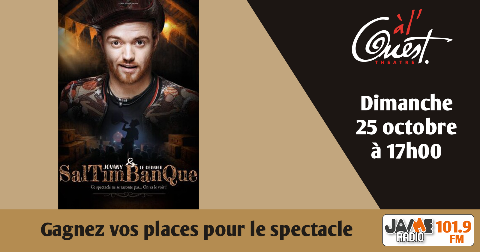 Jovany à Auray : un spectacle déjanté à découvrir au théâtre - Jaimeradio