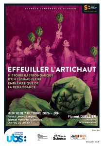 Le 7 octobre à Lorient, l’historien Florent Quellier retracera l’histoire gastronomique de l’artichaut lors d’une Planète Conférence.