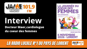 Retrouvez la vidéo de l'interview du Docteur Maer, à l'occasion de la Journée du Cœur des Femmes le 6 novembre à Ploemeur.