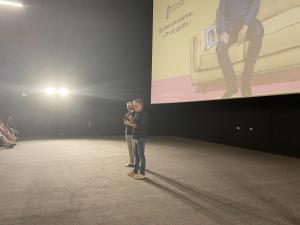 Carton plein au Cinéville de Lorient pour l'avant-première de" Nouveau départ" avec Franck Dubosc et le réalisateur Philippe Lefebvre !