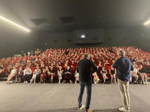 Carton plein au Cinéville de Lorient pour l'avant-première de" Nouveau départ" avec Franck Dubosc et le réalisateur Philippe Lefebvre !