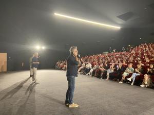 Carton plein au Cinéville de Lorient pour l'avant-première de" Nouveau départ" avec Franck Dubosc et le réalisateur Philippe Lefebvre !