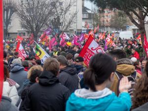 Manif retraites 23 03 2023 cortège syndicats