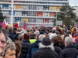 Manif retraites 23 03 2023 cortège  pont d'oradour